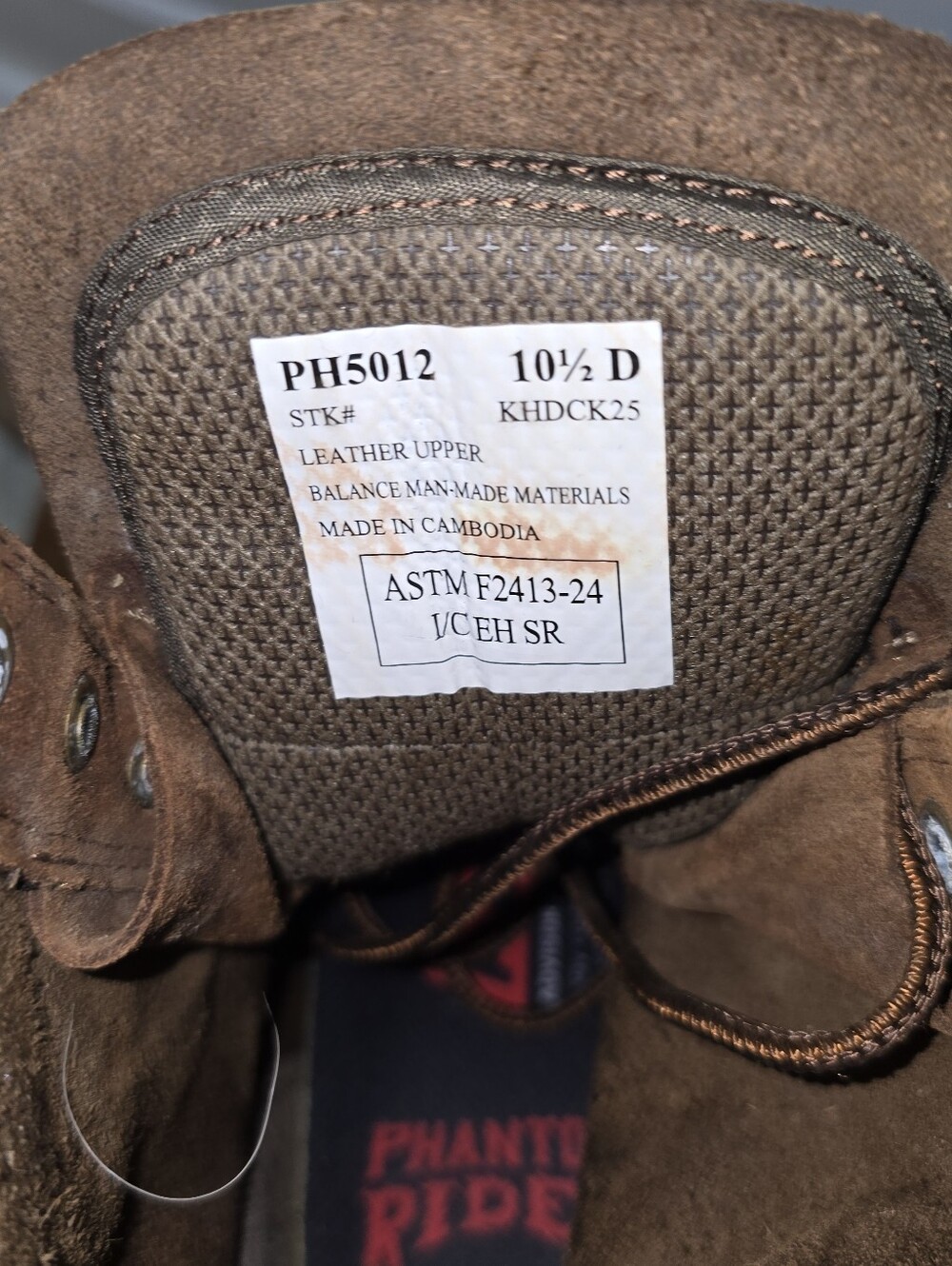 Phantom Rider Square Toe Work Boots - Picture 6 of 8